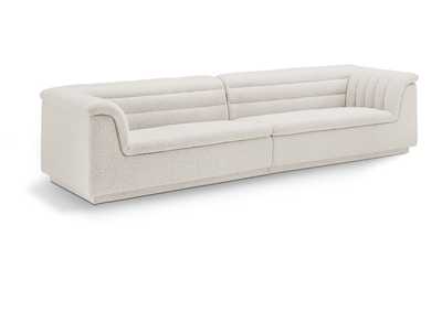 Image for Cascade Cream Boucle Fabric Modular Sofa