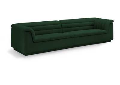 Image for Cascade Green Boucle Fabric Modular Sofa