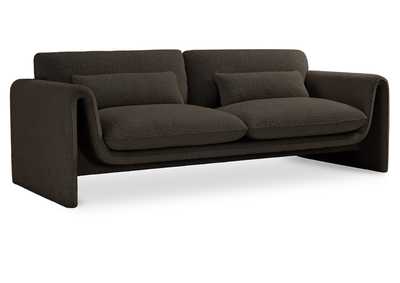 Image for Stylus Brown Boucle Fabric Sofa