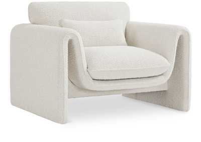 Image for Stylus Cream Boucle Fabric Chair