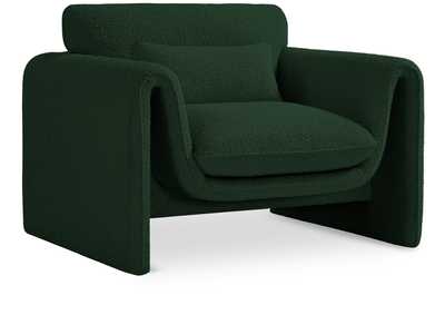 Image for Stylus Green Boucle Fabric Chair