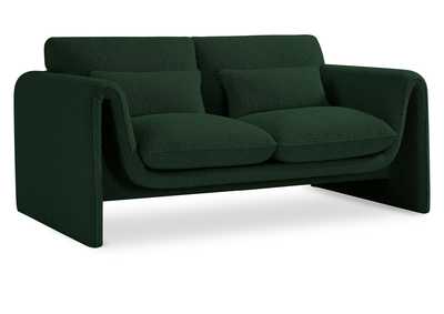 Image for Stylus Green Boucle Fabric Loveseat