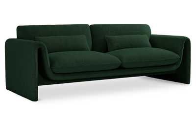 Image for Stylus Green Boucle Fabric Sofa