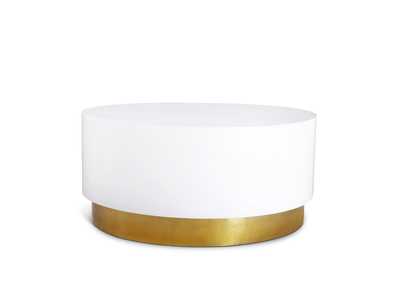 Deco White - Gold Coffee Table