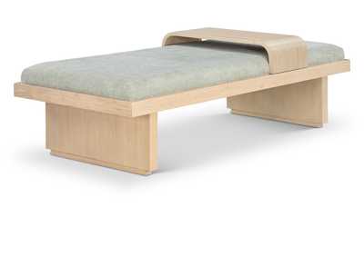 Image for Arlington Mint Green Chenille Fabric Bench