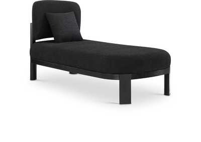Image for Maybourne Black Boucle Fabric Chaise - Bench
