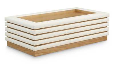 Image for Rory Cream Faux Leather Coffee Table