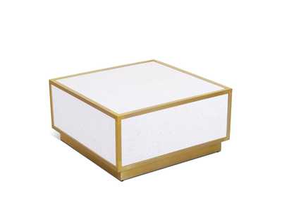 Image for Glitz White Faux Marble Coffee Table