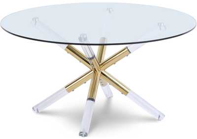 Mercury Acrylic - Gold Coffee Table