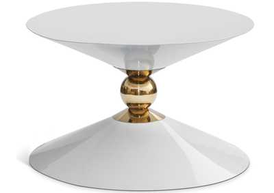 Malia White - Gold Coffee Table