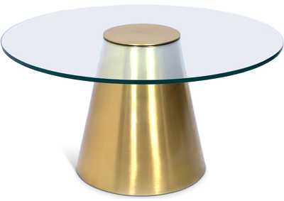 Image for Glassimo Brushed Gold Coffee Table