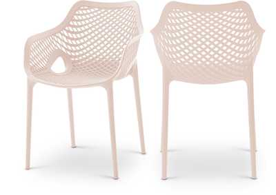 Image for Mykonos Pink Outdoor Patio Dining Chair Set of 4