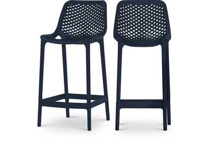 Image for Mykonos Navy Outdoor Patio Stool Set of 4