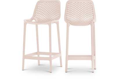 Image for Mykonos Pink Outdoor Patio Stool Set of 4