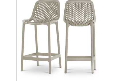 Image for Mykonos Taupe Outdoor Patio Stool Set of 4