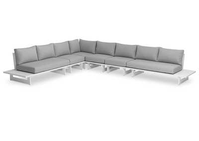 Image for Maldives Grey Water Resistant Fabric Outdoor Patio Modular Sectional