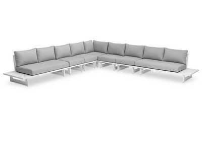 Image for Maldives Grey Water Resistant Fabric Outdoor Patio Modular Sectional