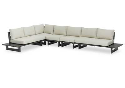 Image for Maldives Cream Water Resistant Fabric Outdoor Patio Modular Sectional