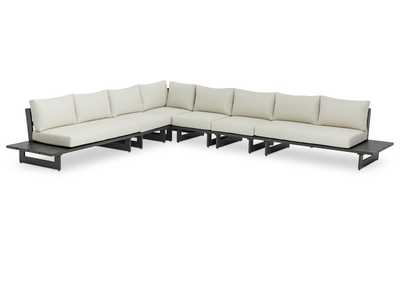 Image for Maldives Cream Water Resistant Fabric Outdoor Patio Modular Sectional