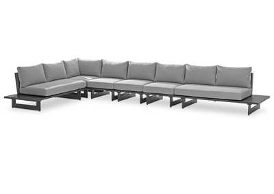 Image for Maldives Grey Water Resistant Fabric Outdoor Patio Modular Sectional