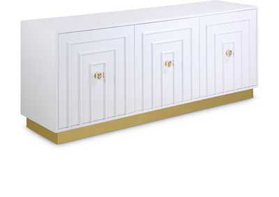 Image for Cosmopolitan White Lacquer Sideboard - Buffet