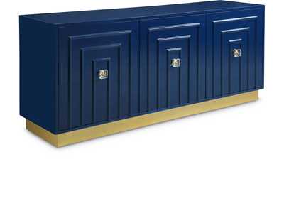 Image for Cosmopolitan Navy Lacquer Sideboard - Buffet