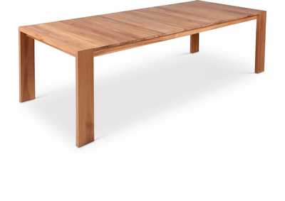 Image for Tulum Natural Teak Outdoor Patio Dining Table