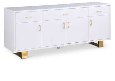 Image for Excel White Lacquer Sideboard - Buffet