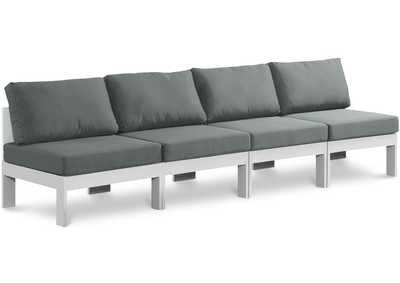 Nizuc Grey Waterproof Fabric Outdoor Patio Modular Sofa