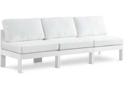 Image for Nizuc White Water Resistant Fabric Outdoor Patio Modular Sofa