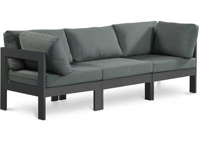 Image for Nizuc Grey Water Resistant Fabric Outdoor Patio Modular Sofa