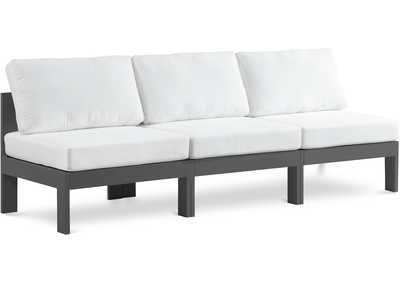 Image for Nizuc White Water Resistant Fabric Outdoor Patio Modular Sofa