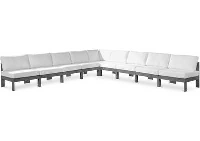 Image for Nizuc White Water Resistant Fabric Outdoor Patio Modular Sectional