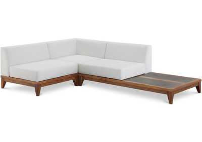 Image for Rio Off White Water Resistant Fabric Outdoor Patio Modular Sectional