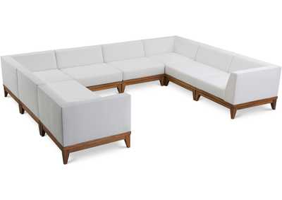 Image for Rio Off White Water Resistant Fabric Outdoor Patio Modular Sectional