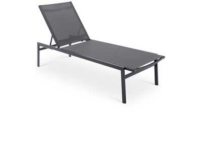 Image for Santorini Grey Resilient Mesh Waterproof Fabric Outdoor Patio Aluminum Mesh Chaise Lounge Chair