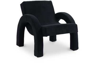 Image for Corduroy Black Corduroy Fabric Accent Chair