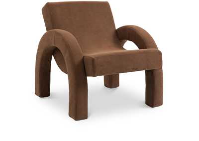 Image for Corduroy Brown Corduroy Fabric Accent Chair