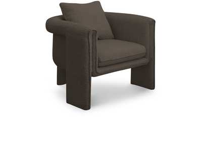 Image for Stylus Brown Boucle Fabric Accent Chair