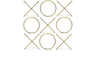Image for XOXO Gold Stainless Steel Wall Decor