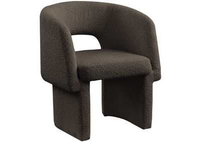 Image for Emmet Brown Boucle Fabric Dining Chair - Accent Chair