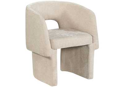 Image for Emmet Beige Chenille Fabric Dining Chair - Accent Chair