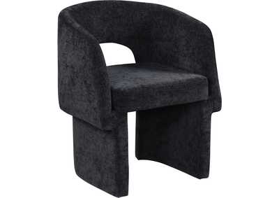 Image for Emmet Black Chenille Fabric Dining Chair - Accent Chair