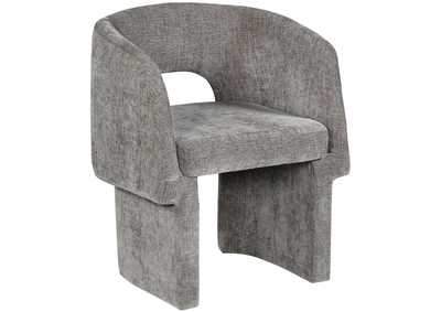 Image for Emmet Grey Chenille Fabric Dining Chair - Accent Chair