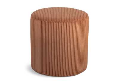 Image for Roy Cognac Microsuede Fabric Ottoman - Stool