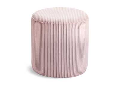 Image for Roy Pink Microsuede Fabric Ottoman - Stool