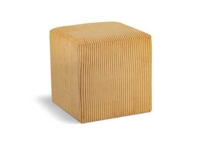 Image for Roy Yellow Microsuede Fabric Ottoman - Stool