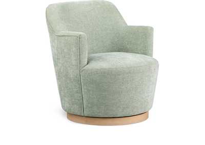 Image for Clarita Mint Chenille Fabric Swivel Accent Chair