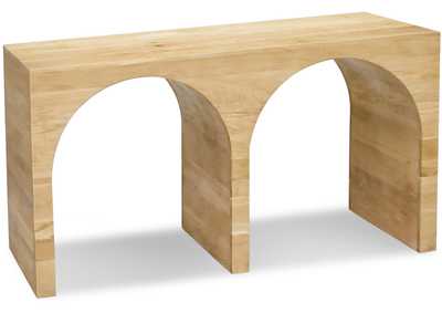 June White Oak Console Table