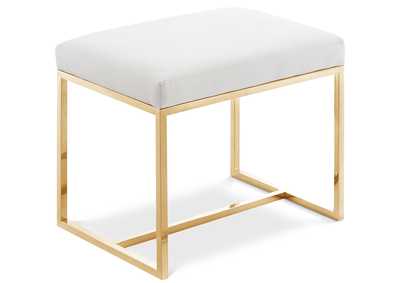 Image for Monroe Gold Ottoman - Stool